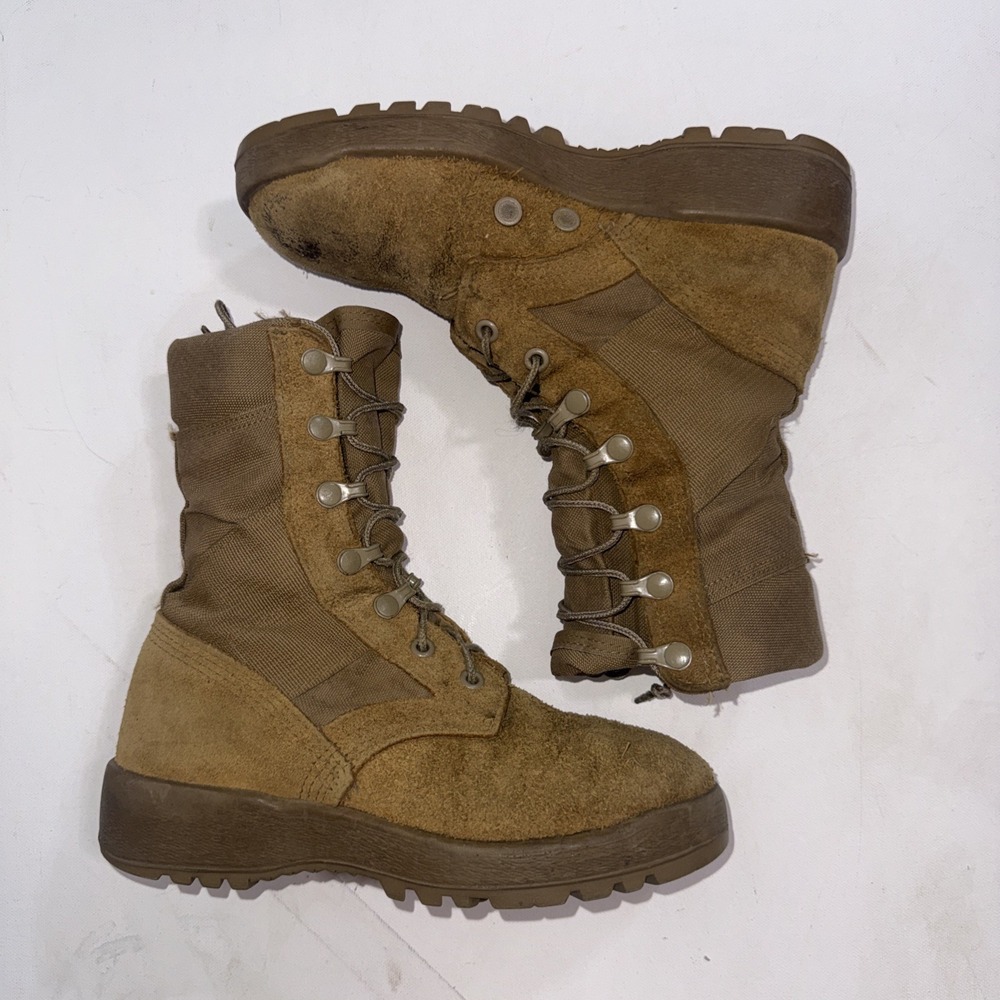 McRae Gore Tex Vibram Desert Tan Military Flight US Army Combat‎ Boots Men 2.5xw